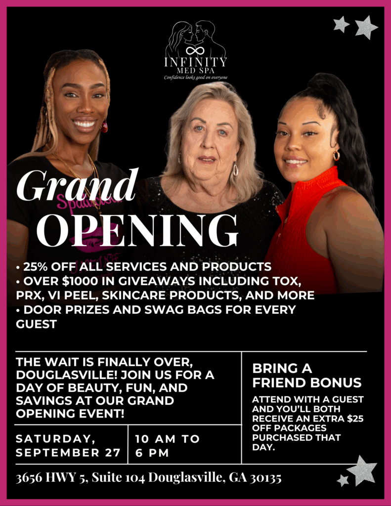 Grand Opening is happening on September 27th in Douglasville, GA