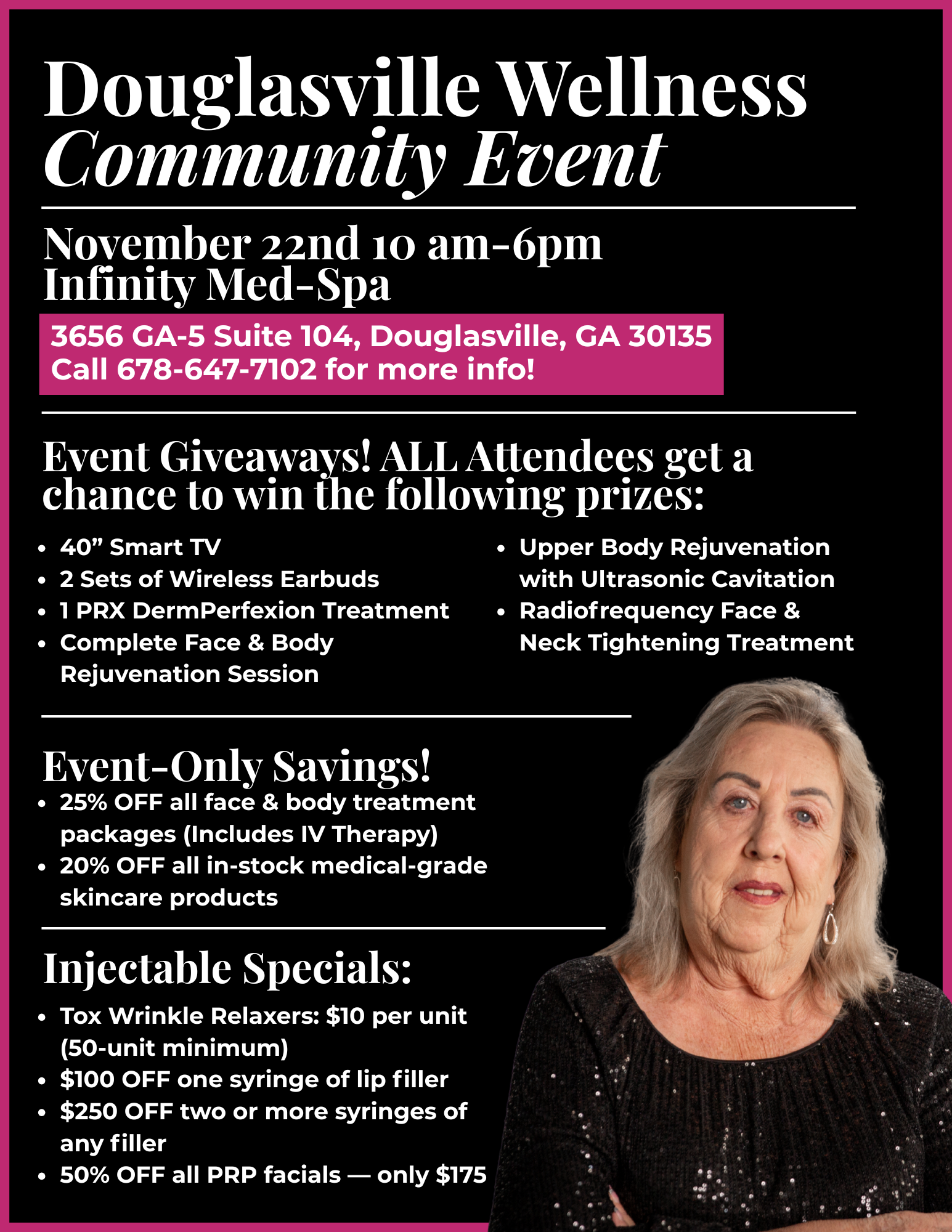 Infinity Med-Spa Event