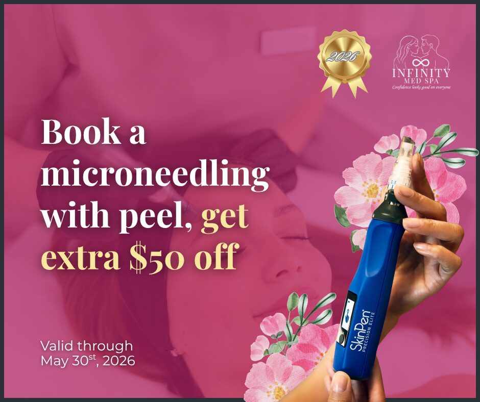 Book a microneedling with peel get extra $50 off